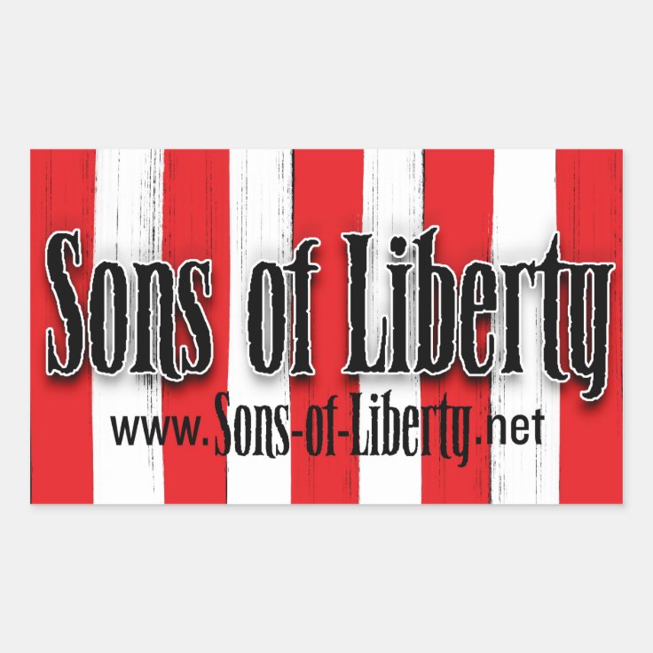 Sons of liberty flag sticker zazzle