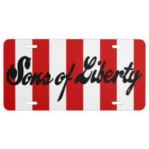 Sons of Liberty Patriotic License Plate