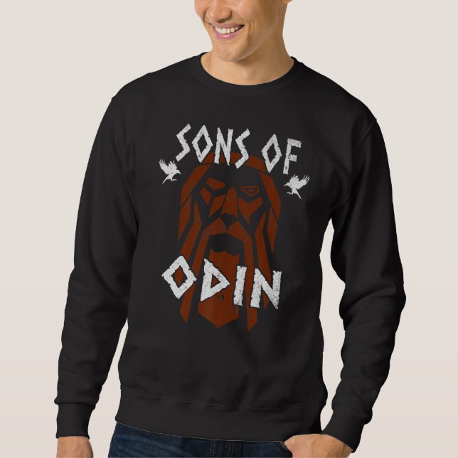 Sons of Odin Vikings Valhalla Viking   Sweatshirt (Front)