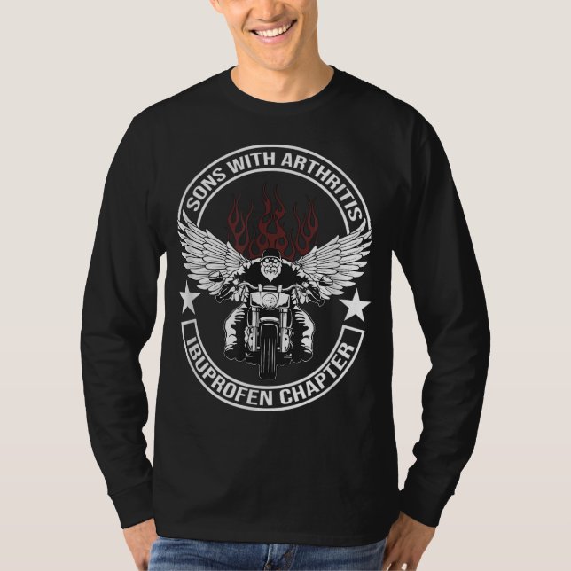 Sons with Arthritis Ibuprofen Chapter Motorcycle G T-Shirt (Front)