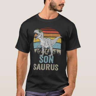 Sonsaurus Rex Son Saurus Child Boys Kids Family Di T-Shirt