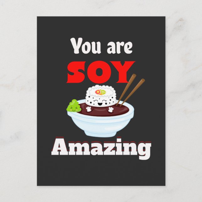 Sony amazing kawaii sushi postcard (Front)