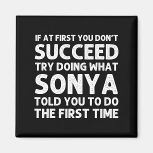 Sonya Name D Birthday Funny Christmas J Magnet