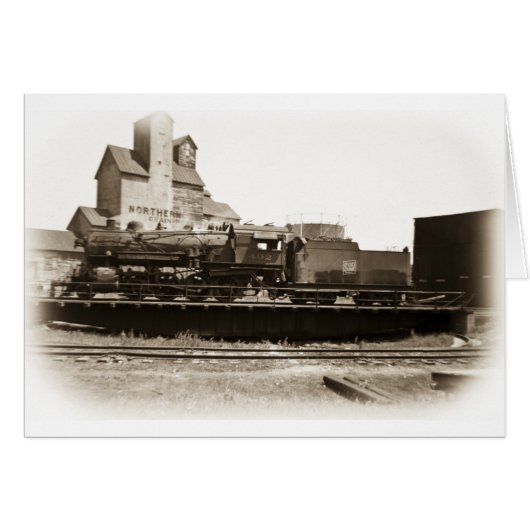 Soo Line Locomotive at Manitowoc on Turntable (Front Horizontal)