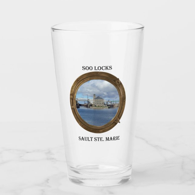 Soo Locks porthole glass (Front)