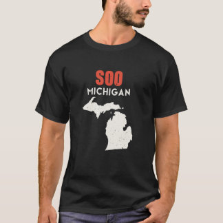 Soo Michigan USA State America Travel Michiganian T-Shirt