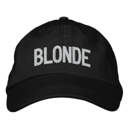 Sooled Blonde Embroidered Baseball Cap