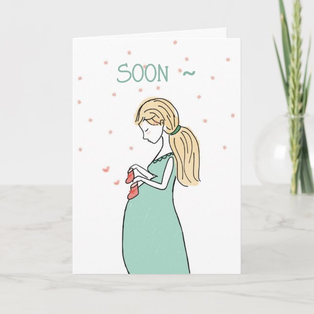 SOON A MOM MOTHER'S DAY CARD (Front)