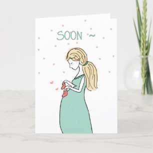 SOON A MOM MOTHER'S DAY CARD