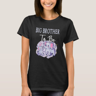 Soon Big Brother To Be Elephants Baby Shower Gende T-Shirt