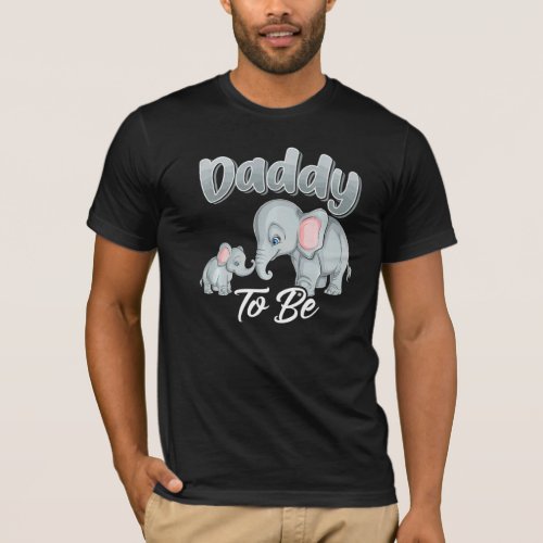 Soon Daddy To Be Elephants For Baby Shower Gender  T_Shirt