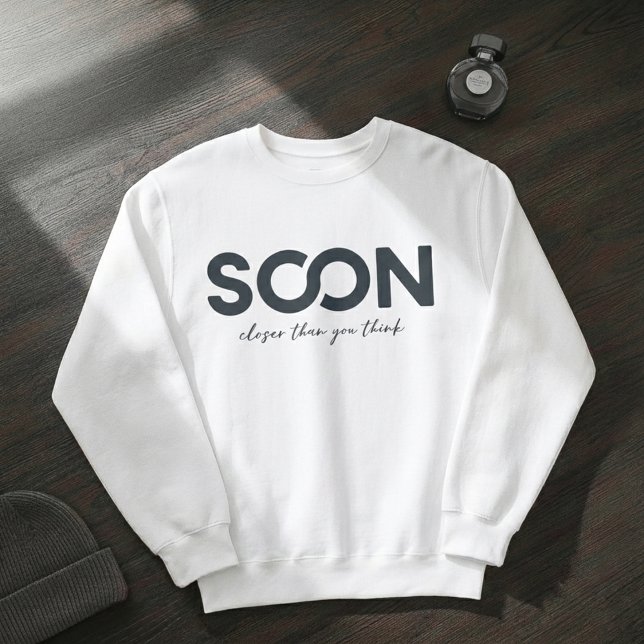 SOON Minimal Statement Hoodie – Clean White  (Creator Uploaded)