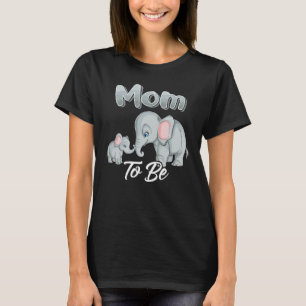 Soon Mom To Be Elephants For Baby Shower Gender Re T-Shirt