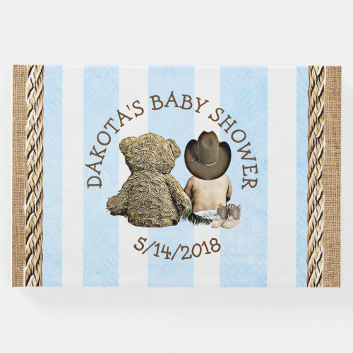 Soon to b Lil Cowboy Baby Shower Guestbook