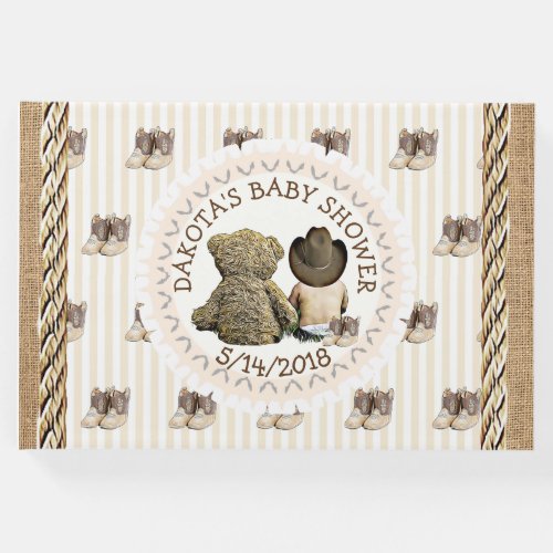 Soon to b Lil Cowboy Baby Shower Guestbook