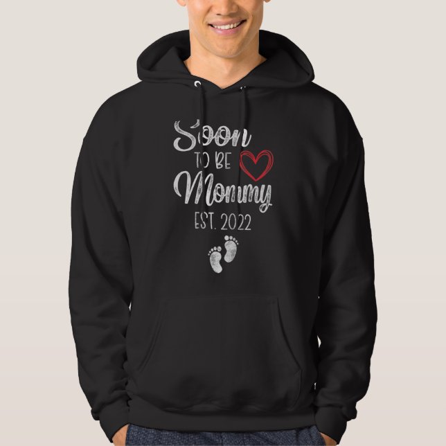 Soon To Be A Mommy Baby Family Hoodie (Front)