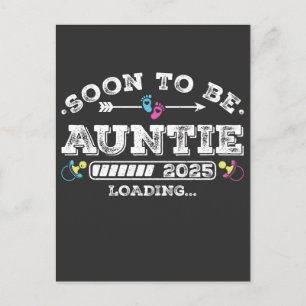 Soon to Be Auntie 2025 Loading Postcard