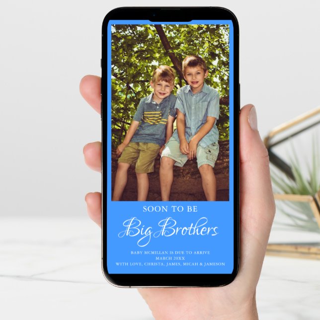 Soon to be Big Brother Pregnancy  Announcement (Front Digital)