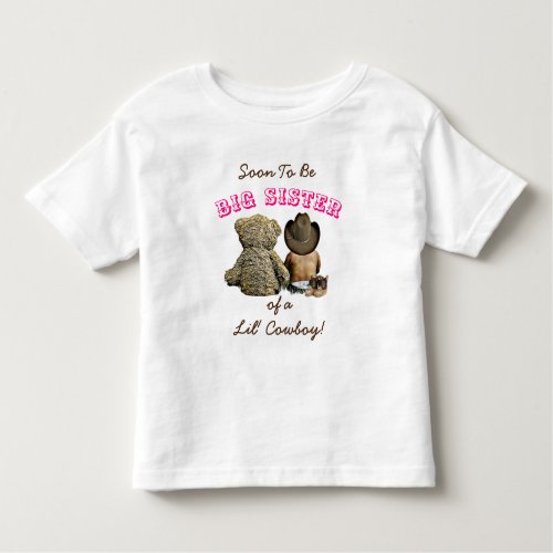 Soon to Be Big Sister Pregnancy Announcement Toddler T_shirt