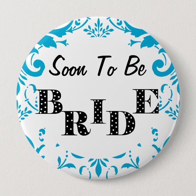Soon to Be Bride Bachelorette Party - Turquoise Button (Front)