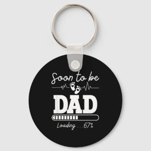 Soon To Be Dad 2026 Loading 67% New Baby Pregnancy Keychain