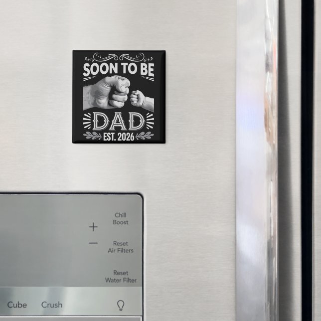 Soon to be Dad 2026 Pregnancy Announcement Magnet (In Situ (Fridge))