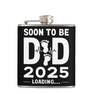 Soon To Be Dad Est 2025 New Dad To Be Flask