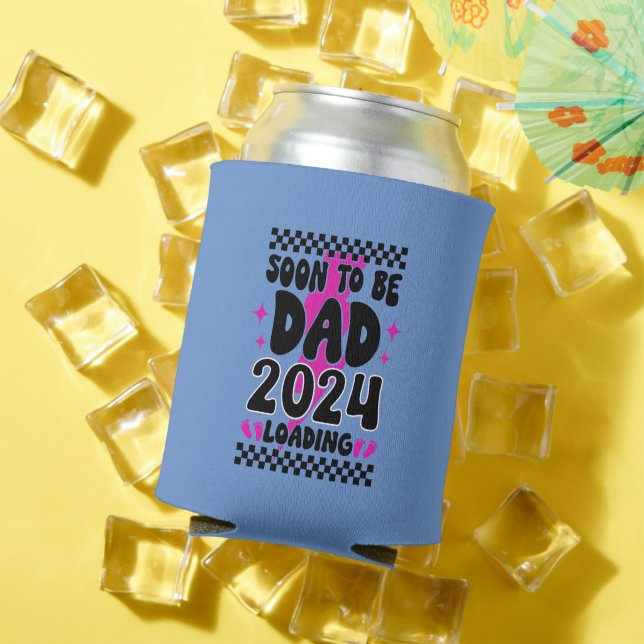 Soon To Be Dad To Be Pregnancy Announcement Can Cooler (In Situ Summer)