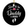 Soon to be daddy 2023 Expecting to be father Ceramic Ornament