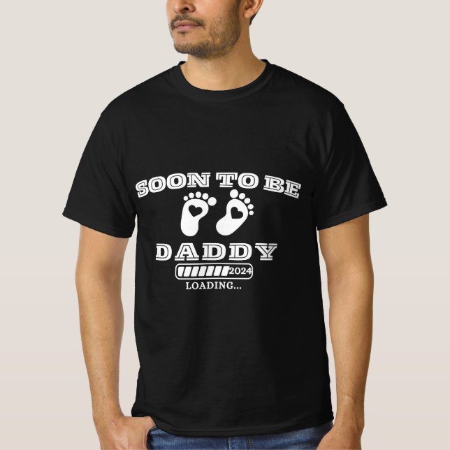 Soon To Be Daddy Est.2024 New Dad Pregnancy T-Shirt (Front)