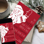 Soon to Be Family of Three Santa Pregnancy Holiday Card<br><div class="desc">Fresh and simple Christmas Card which doubles as your holiday pregnancy announcement. The design features a big white Santa and the pregnancy annoucement wording reads "the best gifts don't come under a tree. Merry Christmas from our soon to be family of three". You can add your custom text to the...</div>