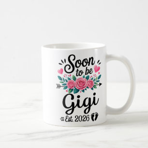 Soon To Be Gigi 2026 Announcement Promoted To Gigi Coffee Mug