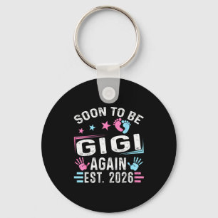 Soon To Be Gigi Again Est. 2026 Vintage Gigi  Keychain