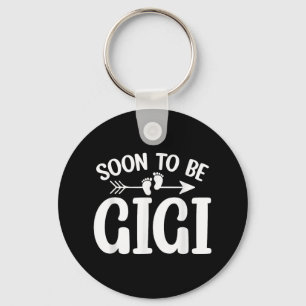 Soon To Be Gigi Women Pregnancy Announcement Grand Keychain