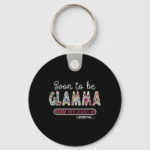 Soon To Be Glamma 2025 Mothers Day First Time Glam Keychain
