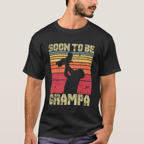 Soon To Be Grampa Est2023 FatherS Day First Time  T_Shirt