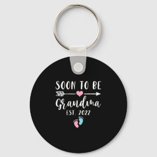 Soon To Be Grandma 2022 For New Grandma Keychain