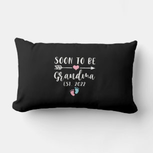 Soon To Be Grandma 2022 For New Grandma Lumbar Pillow