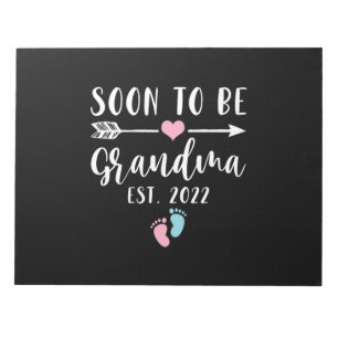 Soon To Be Grandma 2022 For New Grandma Notepad