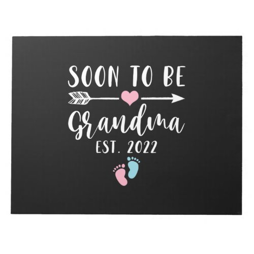 Soon To Be Grandma 2022 For New Grandma Notepad
