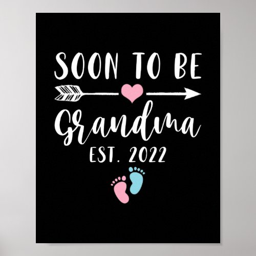 Soon To Be Grandma 2022 For New Grandma Poster