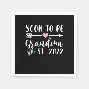 Soon To Be Grandma 2022 Mother's Day Napkins