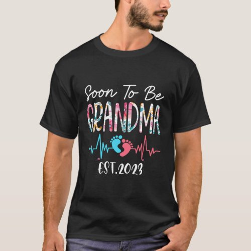 Soon To Be Grandma 2023 MotherS Day First Time Gr T_Shirt
