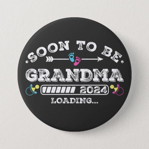 Soon to Be Grandma 2024 Loading Round Button