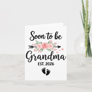 Soon To Be Grandma 2026 Card