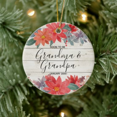 Soon To Be Grandma & Grandpa Ornament Gift
