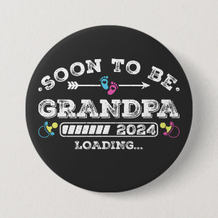 Soon to Be Grandpa 2024 Loading Round Button