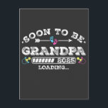 Soon to Be Grandpa 2025 Loading Postcard<br><div class="desc">Soon to Be Grandpa 2025 Loading Promoted to Grandpa Funny Crew Graphic design Gift Standard Postcard Classic Collection.</div>