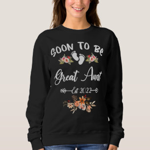 Soon To Be Great Aunt Gender Reveal Sweatshirt