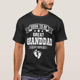 Soon To Be Great Granddad Est 2026 Matching Family T-Shirt